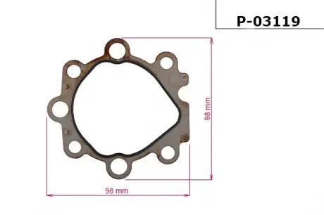 Прокладка насоса ГУР CHRYSLER NEON 94-99; DODGE NEON II 99-; LEXUS RX 00-03; NISSAN KUBISTAR 03- EMMETEC P-03119