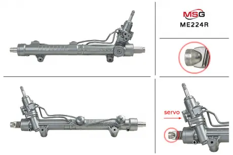 Рульова рейка з ГУР відновлена ​​MERCEDES-BENZ GL-CLASS (X164) 06-09, M-CLASS (W164) 05-09 MSG ME224R