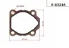 Прокладка насоса ГУР HYUNDAI SANTA FE II 10-; KIA CARENS III 06-, MAGENTIS 05-, SORENTO II 09- EMMETEC P-03216 (фото 1)