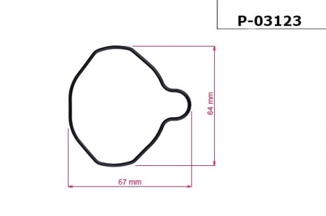 Прокладка насоса ГУР AUDI A4 95-00; FORD FIESTA V 01-; HYUNDAI TUCSON 04-10; KIA CERATO 04- EMMETEC P-03123
