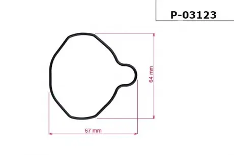 Прокладка насоса ГУР AUDI A4 95-00; FORD FIESTA V 01-; HYUNDAI TUCSON 04-10; KIA CERATO 04- EMMETEC P-03123