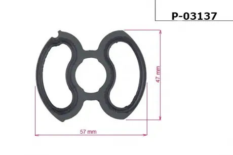 Прокладка насоса ГУР FORD MONDEO III 00-07; LAND ROVER DEFENDER Cabrio 98-; MG MG ZT 02-05 EMMETEC P-03137