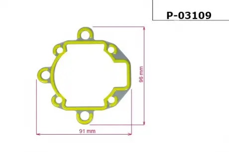 Прокладка насоса ГУР FORD MONDEO III 00-07; LAND ROVER FREELANDER 98-00; ROVER 600 93-99 EMMETEC P-03109