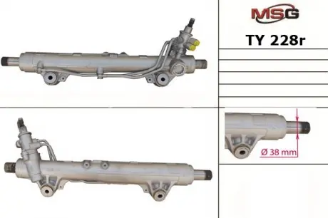 Рульова рейка з ГУР відновлена ​​TOYOTA Land Cruiser 200 2007-, LEXUS LX570 2007- MSG TY228R