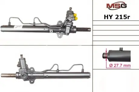 Рулевая рейка с ГУР восстановленная HYUNDAI TUCSON (JM) 04-10; KIA SPORTAGE (JE_) 04- MSG HY215R