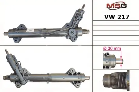 Рулевая рейка с ГУР восстановленная MERCEDES Sprinter 2006-, VW Crafter 2006- MSG VW217R