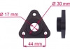 Ступица насоса ГУ BMW 5 1998-2000, AUDI A4 1996- 2001, FIAT TIPO 1988-1991 MSG VW001HUB (фото 1)