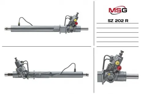 Рулевая рейка с ГУР восстановленная SUZUKI GRAND VITARA I (FT, GT) 98-03 MSG SZ202R (фото 1)