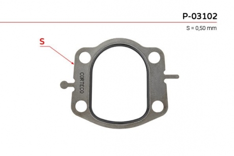 Прокладка редуктора с ГУР JEEP CHEROKEE 88-01, GRAND CHEROKEE I 91-99 EMMETEC P-03102
