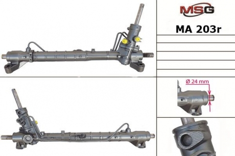 Рулевая рейка с ГУР восстановленная MAZDA 3 2003-2008, MAZDA 5 2005- MSG MA203R