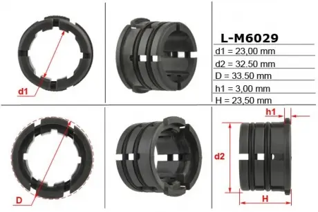 Втулка рулевой рейки без ГУР 23,00 / 32,50 / 33,50 * 3,00 / 23,50 тип 7 EMMETEC L-M6029