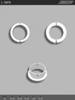 Втулка рулевой рейки с ГУР 27,70 / 30,00 / 37,50 * 2,00 / 14,70 тип 5A EMMETEC L-10070