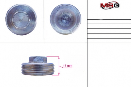 Гайка поджима боковая FORD FOCUS C-MAX 03-07, FOCUS II (DA_) 04- MSG FO223NUTS (фото 1)