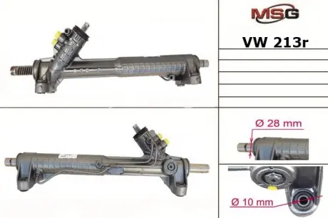 Рульова рейка з ГУР відновлена ​​VW TRANSPORTER IV 90-03 MSG VW213R