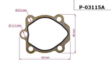 Прокладка насоса ГУР NISSAN SERENA 95-01, VANETTE CARGO 96- EMMETEC P-03115A