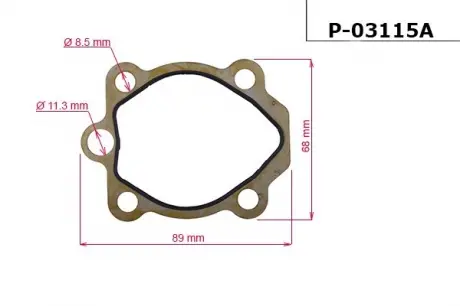 Прокладка насоса ГУР NISSAN SERENA 95-01, VANETTE CARGO 96- EMMETEC P-03115A