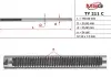 Шток рулевой рейки с ГУР TOYOTA LAND CRUISER J10 98-02 TY211C