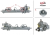 Рульова рейка з ГУР відновлена ​​FORD KA 2004-2008 FO220R