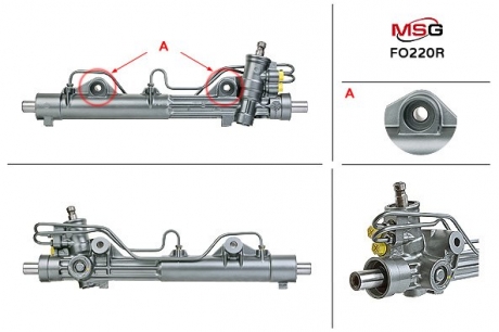 Рульова рейка з ГУР відновлена ​​FORD KA 2004-2008 MSG FO220R (фото 1)