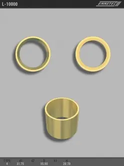 Втулка рулевой рейки с ГУР 31,75 / 35,00 * 28,70 тип 4 EMMETEC L-10000
