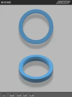 Кільце тефлоновое O10,5x12,9 S2 O вала 11 тип 2 EMMETEC M-01445