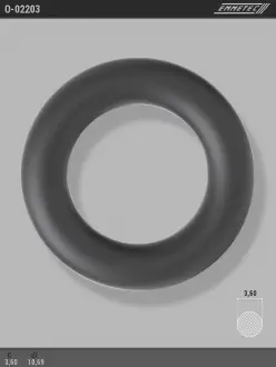 Кільце гумове круглого перетину C3,6 d1 10,69 EMMETEC O-02203