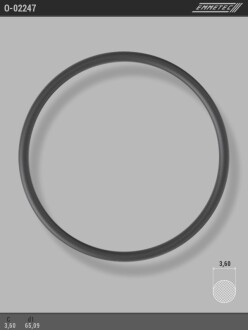 Кольцо резиновое круглого сечения C3,6 d1 65,09 EMMETEC O-02247