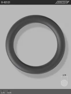 Кольцо резиновое круглого сечения C2,7 d1 13,95 EMMETEC O-02121