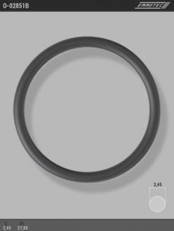 Кольцо резиновое круглого сечения C2,45 d1 27 EMMETEC O-02851B