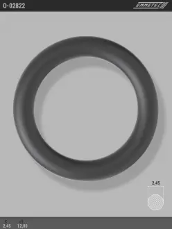 Кольцо резиновое круглого сечения C2,45 d1 12 EMMETEC O-02822