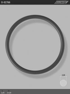 Кільце гумове круглого перетину C2,05 d1 27 EMMETEC O-02766