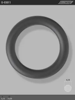 Кільце гумове круглого перетину C4,1 d1 19 EMMETEC O-03011