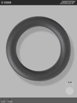 Кільце гумове круглого перетину C4,1 d1 17 EMMETEC O-03008