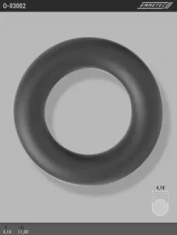 Кільце гумове круглого перетину C4,1 d1 11 EMMETEC O-03002