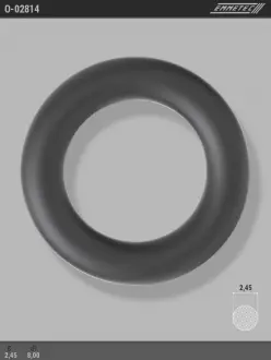 Кольцо резиновое круглого сечения C2,45 d1 8 EMMETEC O-02814