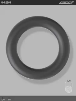 Кольцо резиновое круглого сечения C2,45 d1 9 EMMETEC O-02809