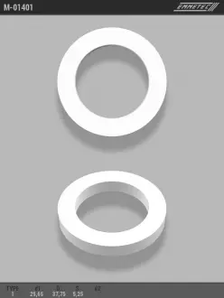 Кольцо тефлоновое O25,65x37,75 S5,25 тип 1 EMMETEC M-01401