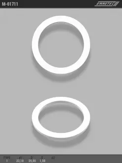 Кільце тефлоновое O23,1x29,5 S1,58 тип 1 EMMETEC M-01711