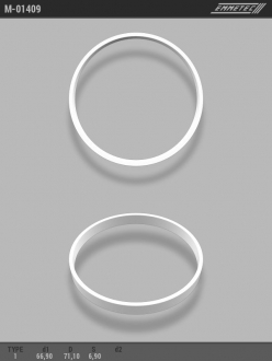 Кільце тефлоновое O66,9x71,1 S6,9 тип 1 EMMETEC M-01409
