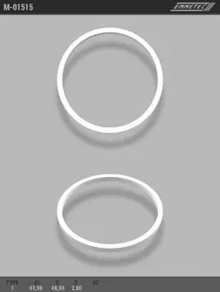 Кільце тефлоновое O43,9x48,5 S2,8 тип 1 EMMETEC M-01515