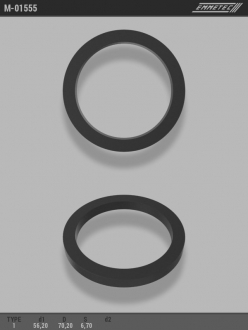 Кільце тефлоновое O56,2x70,2 S6,7 тип 1 EMMETEC M-01555