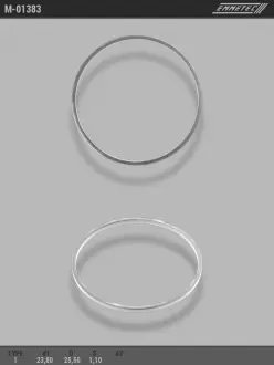 Кільце тефлоновое O23,8x25,5 S1,1 тип 1 EMMETEC M-01383