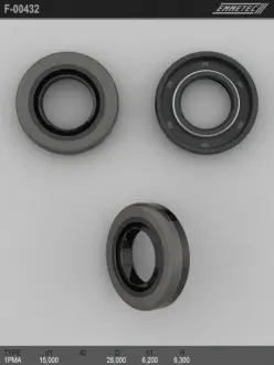 Сальник 15,00 / 28,00 * 6,20 / 6,30 тип 1PMA EMMETEC F-00432 (фото 1)