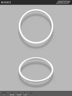 Кільце тефлоновое O36x39,6 S1,95 тип 1 EMMETEC M-01612