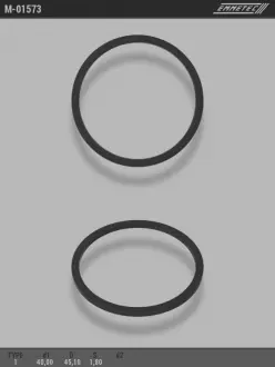 Кільце тефлоновое O40x45,1 S1,8 тип 1 EMMETEC M-01573