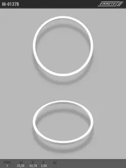 Кільце тефлоновое O39,2x42,7 S2 тип 1 EMMETEC M-01378