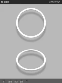 Кільце тефлоновое O32,1x35,9 S2 тип 1 EMMETEC M-01435