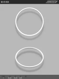 Кольцо тефлоновое O36,6x39,2 S2 тип 1 EMMETEC M-01454