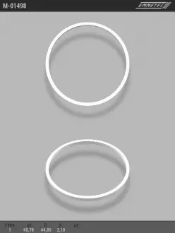 Кільце тефлоновое O40,7x44 S2,1 тип 1 EMMETEC M-01498