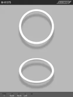 Кольцо тефлоновое O40,8x46,4 S2 тип 1 EMMETEC M-01375